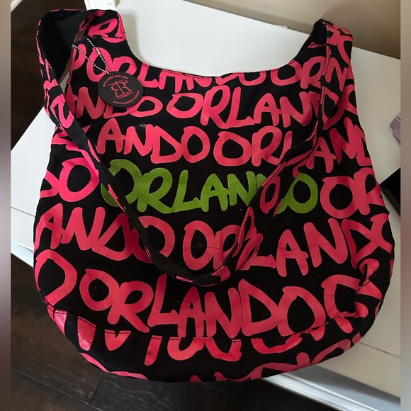 Robin Ruth Women’s Orlando Tote Snap Closure Crossbody Canvas Beach Bag Pink - Picture 3 of 8